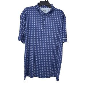 Snake Eyes Beer Mug Polo Shirt Mens Size Large Golf NEW Graphic Print